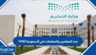 عدد المعلمين والمعلمات في السعودية 1443