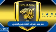 كم عدد اهداف الاتحاد في الدوري