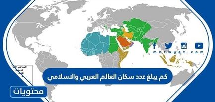كم يبلغ عدد سكان العالم العربي والاسلامي