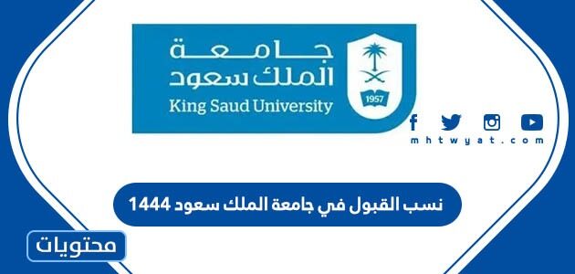 نسب القبول في جامعة الملك سعود 1444