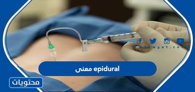 ما هو معنى epidural