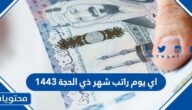 اي يوم راتب شهر ذي الحجة 1445