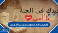 كلام عن الام المتوفيه في عيد الاضحى 2025 مؤثر جدا