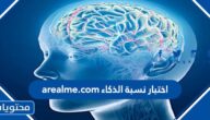 رابط اختبار نسبة الذكاء arealme.com