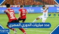 كم عدد مباريات الدوري المصري لكل فريق