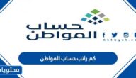 كم راتب حساب المواطن 1447 بعد التعديلات