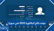 موعد نتائج البكالوريا 2022 في سوريا