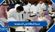  كم نسبة البطالة في السعودية 2025