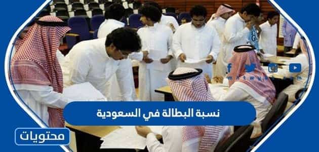  كم نسبة البطالة في السعودية 2024