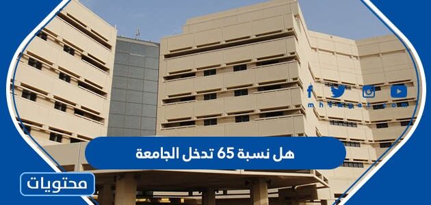 هل نسبة 65 تدخل الجامعة في السعودية 1447