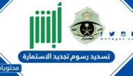 طريقة تسديد رسوم تجديد الاستمارة في السعودية 1447