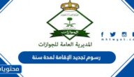رسوم تجديد الإقامة لمدة سنة للمقيمين في السعودية 2025