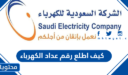 كيف اطلع رقم عداد الكهرباء في السعودية 1444