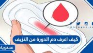 كيف اعرف دم الدورة من النزيف
