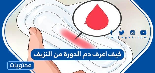 كيف اعرف دم الدورة من النزيف
