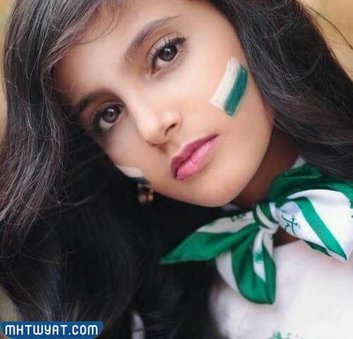 رسومات على الوجه لليوم الوطني السعودي 92 بنات