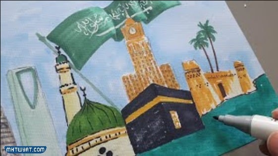 أفكار رسومات ملونة في اليوم الوطني 92