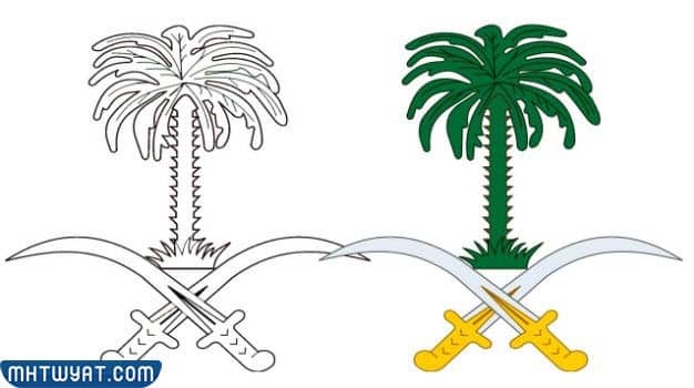 رسومات لليوم الوطني السعودي للتلوين