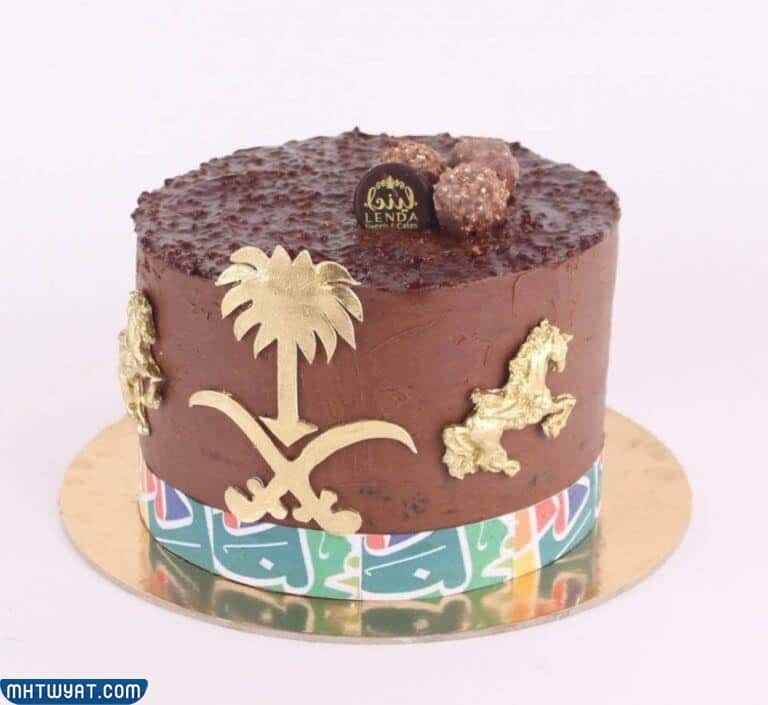 كيك اليوم الوطني السعودي 92 مميز