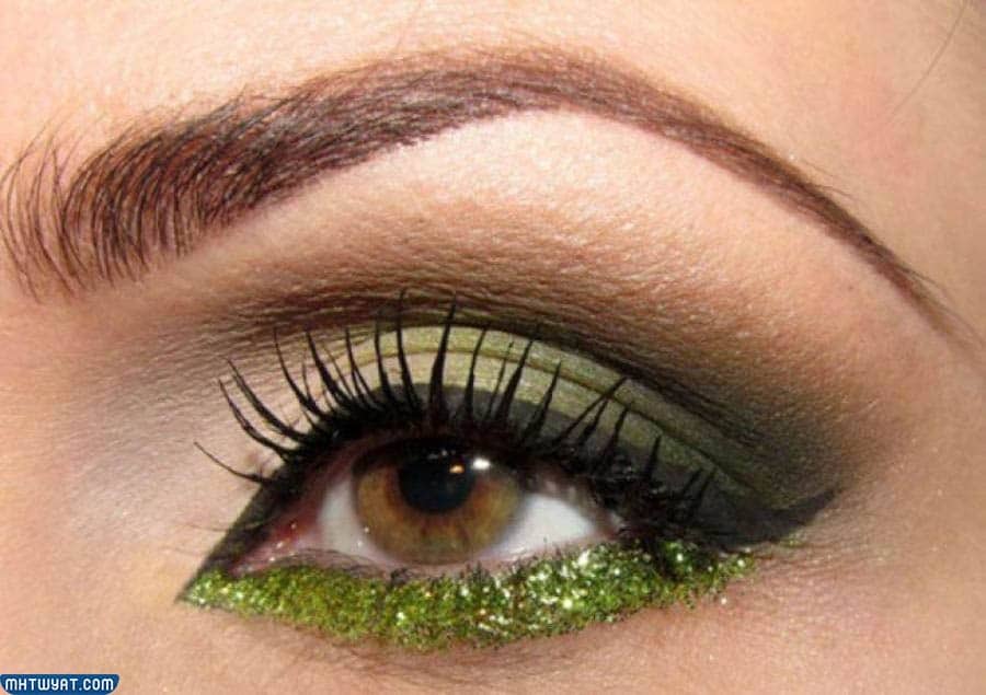 مكياج اليوم الوطني السعودي 92 للعيون