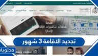 طريقة تجديد الاقامة ٣ شهور في السعودية 2023