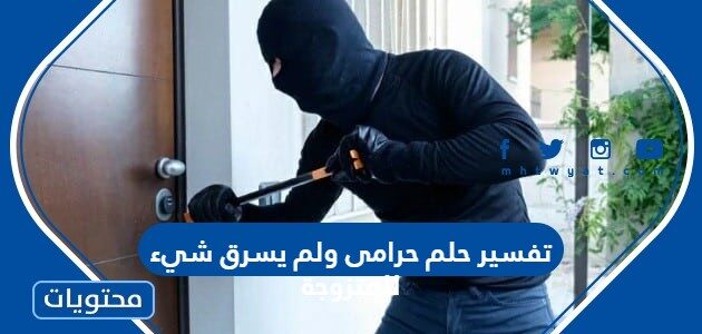 تفسير حلم حرامى ولم يسرق شيء للمتزوجة