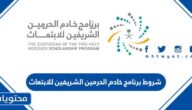 شروط برنامج خادم الحرمين الشريفين للابتعاث الخارجي 2025