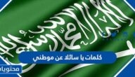 كلمات يا سائلا عن موطني مكتوبة