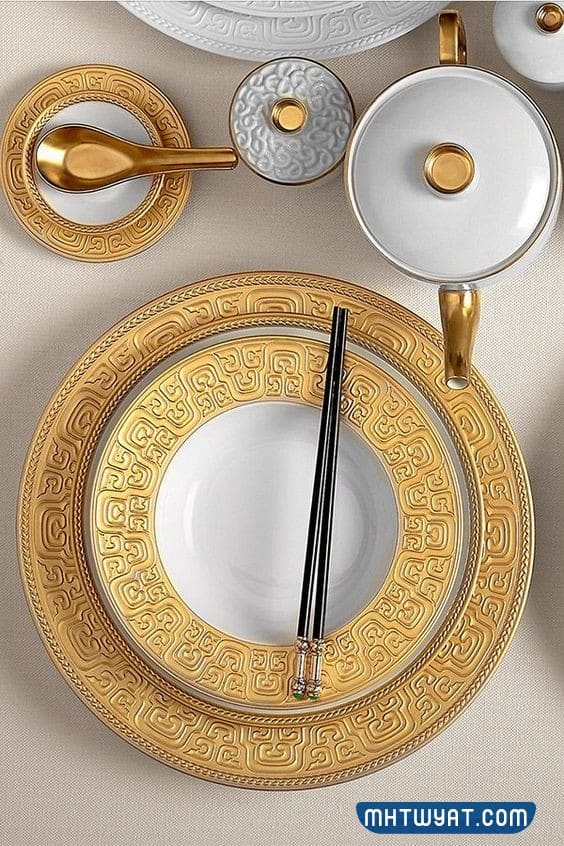 صور صحون تقديم حلا فاخرة ومميزة