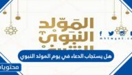 هل يستجاب الدعاء في يوم المولد النبوي