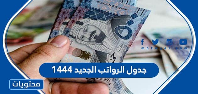 جدول الرواتب الجديد 1444 في السعودية