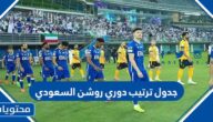 جدول ترتيب دوري روشن السعودي 2022