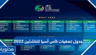 جدول تصفيات كأس آسيا للناشئين 2022