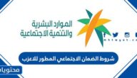 شروط الضمان الاجتماعي المطور للاعزب 1447