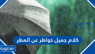 كلام جميل خواطر عن المطر