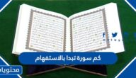كم سورة تبدا بالاستفهام