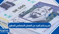 كم يستلم الفرد من الضمان الاجتماعي المطور 1447