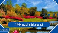كم يوم اجازة الربيع ١٤٤٤