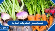 كيف تغسل الخضراوات الجذرية