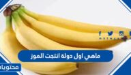 ماهي اول دولة انتجت الموز