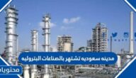 مدينه سعوديه تشتهر بالصناعات البتروليه