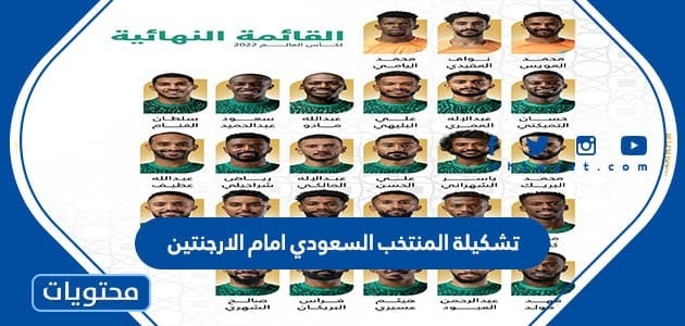 تشكيلة المنتخب السعودي امام الارجنتين كاس العالم 2022