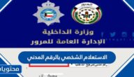 الاستعلام الشخصي بالرقم المدني عن القضايا الكويت