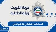 الاستعلام القضائي بالرقم الالي والرقم المدني في الكويت