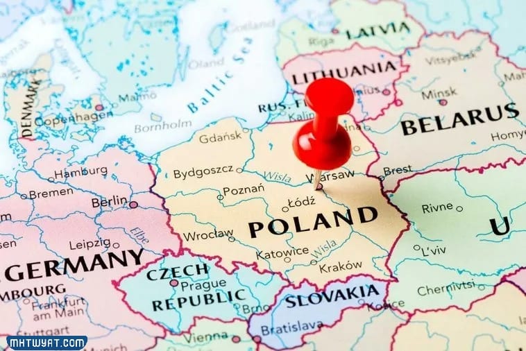 اين تقع بولندا على الخريطة