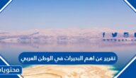 تقرير عن اهم البحيرات في الوطن العربي قصير