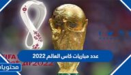 كم عدد مباريات كاس العالم 2022