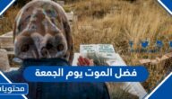 فضل الموت يوم الجمعة