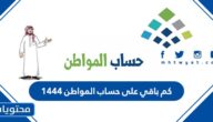 كم باقي على حساب المواطن 1447 متى ينزل حساب المواطن 2025