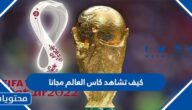 كيف تشاهد كاس العالم مجانا 2022
